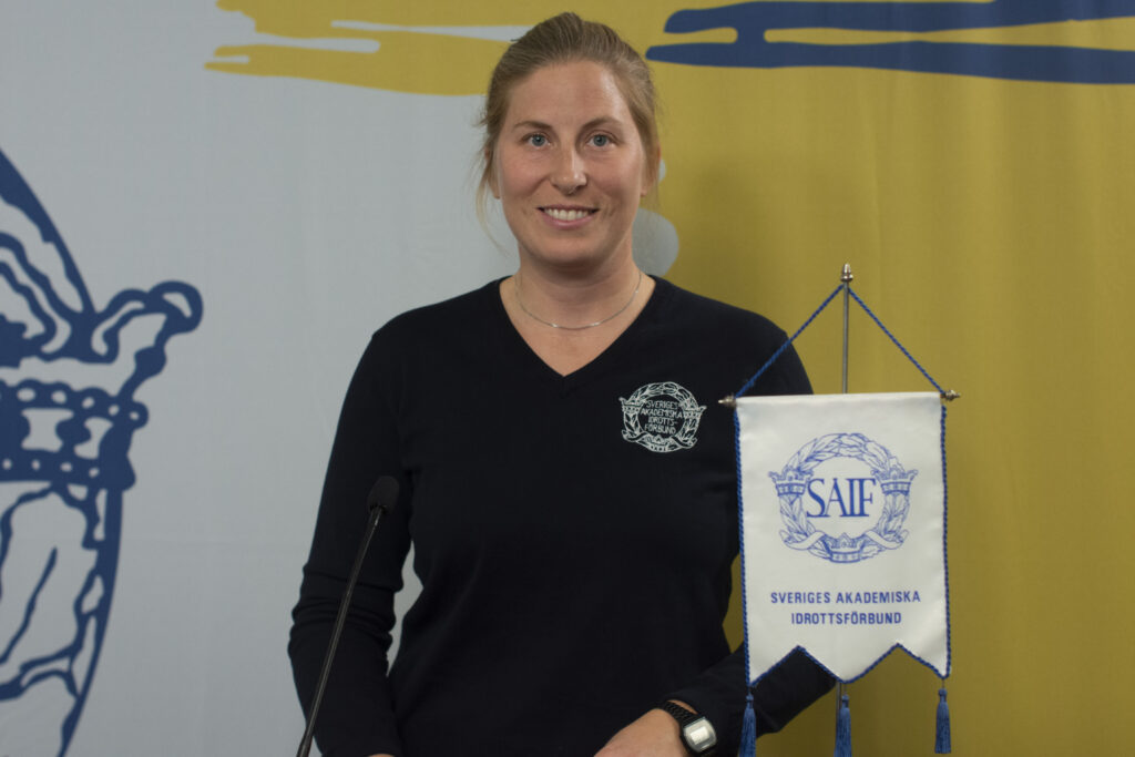 Astrid Wetterström of Sweden blind football poses for a formal picture